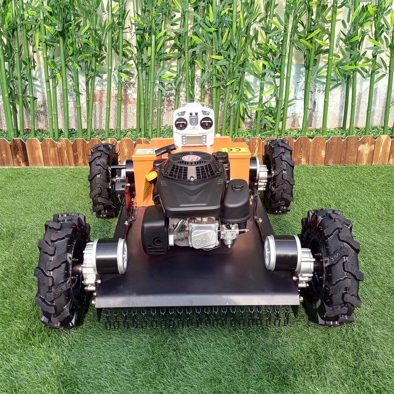 remote operated caterpillar front yard weed reaper for sale